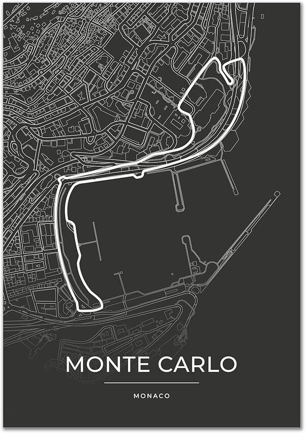Схема трассы Circuit de Monaco