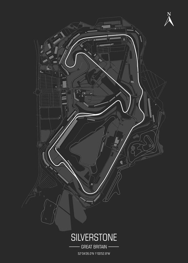 Схема трассы Silverstone Circuit